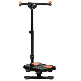 Foldable Ab Twister, Height Adjustable Twist Board with LCD Monitor, for Total Body Toning Workout