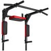 VEVOR Multifunctional Pull Up Bar, Wall Mounted Chin Up Bar Dip Station for Home Gym, Heavy Duty Steel Upper Body Workout Pull Ups