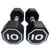 APOLLO IR3920 Premium Octagonal Dumbbells, Large Numbers, Hard Chrome Plated Handle Dumbbells to Assist with Push-Ups, 10 lbs set of 2