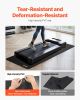 VEVOR Foldable Walking Pad Treadmill Mat, 1/4" Thick, 24" x 68" Exercise Equipment Mat for Elliptical on Carpet Hardwood Floor
