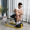 3-in-1 Multifunctional Padded Push Up Sit Up Deep Sissy Squat Machine Yellow