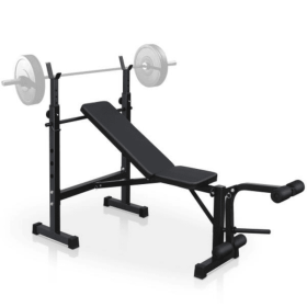 Olympic Weight Bench Full Body Workout For Your Home Gym With Squat Rack And Bench Press (Option: Black)