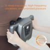 High-Power Fascia Massage Gun with 6 Interchangeable Heads - Adjustable 16-Level Intensity for Athletes & Pain Relief